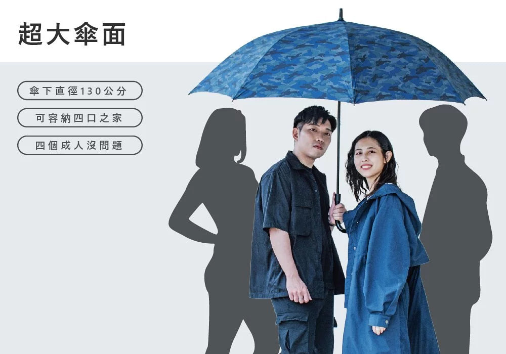 【富雨洋傘】特大迷彩自動直傘