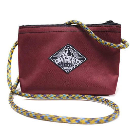 GAGA Equipment- Crossbody mini bag- Top Zip Burgundy