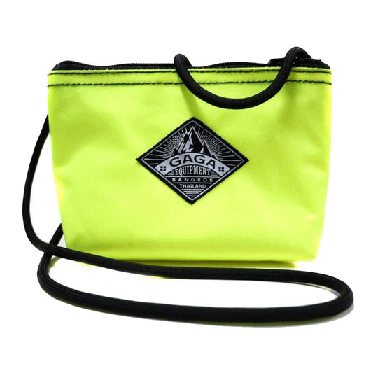 GAGA Equipment- Crossbody mini bag- Top Zip Neon Yellow