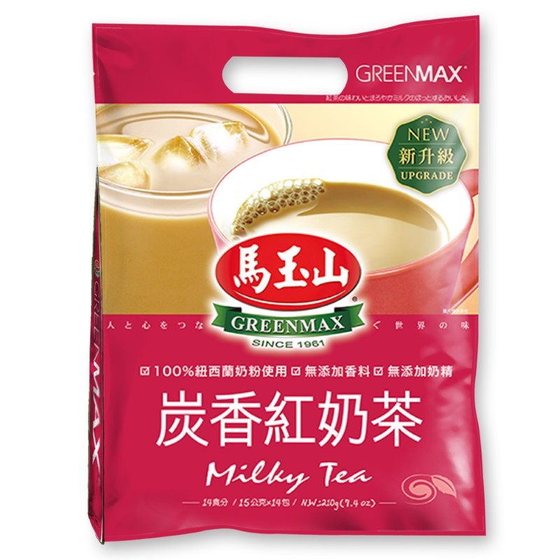 【馬玉山】炭香紅奶茶(袋) 14x15g