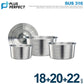 【PERFECT】316 Stainless Steel Inner Pots 18+20+22cm (Three in Group, with lid)