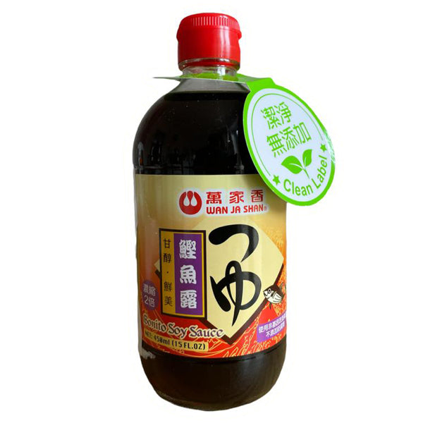 【Wan Ja Shan】 Bonito Soy Sauce 450ml