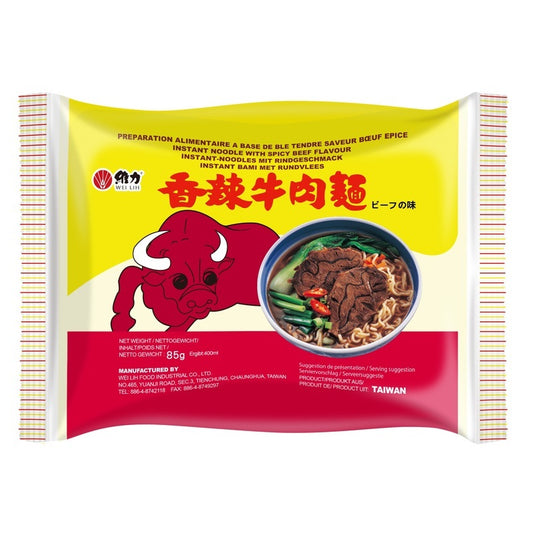 【Wei Lih】 Instant Noodle – Spicy Beef 5x85g