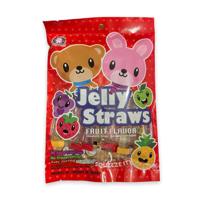 【ABC】 Bunny and Bear Jelly Straws (Assorted Fruit Flavour) 300g