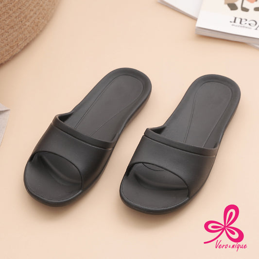 【Vero&Nique】 Mute Enhanced Slippers (Black)